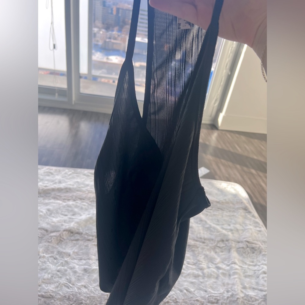 Free People- Intimately tank top black size small.